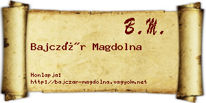 Bajczár Magdolna névjegykártya